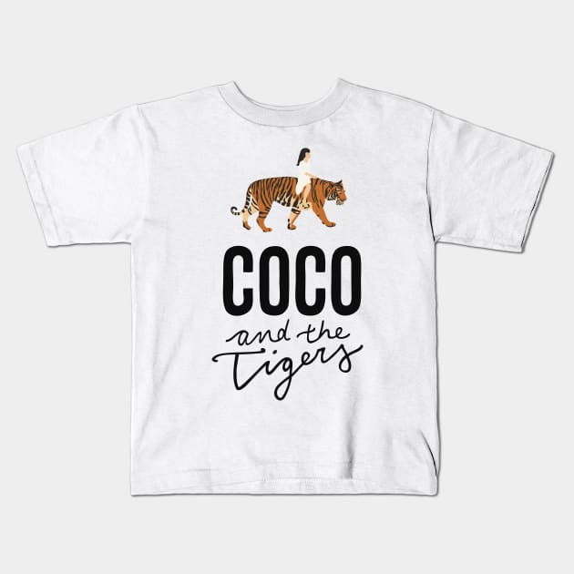 Coco and the Tigers Kids T-Shirt by Cocoandthetigers